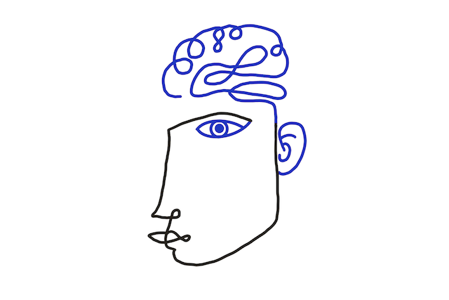 Logo of the Innosuisse Flagship "Inclusive Information and Communication Technologies" (IICT) showing an ornamentally drawn face, where eyes, ears and brain are drawn in a different color